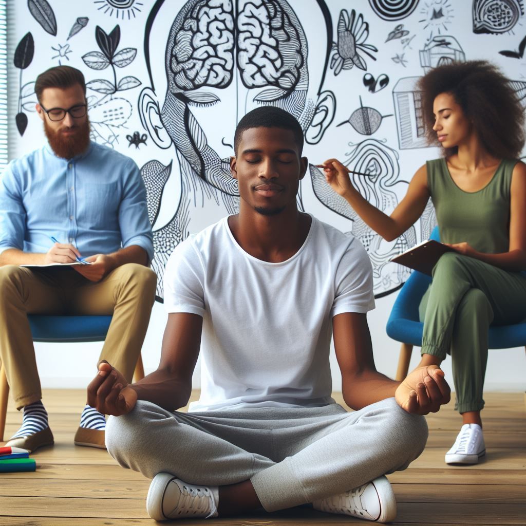 Psicologo Las Palmas – Psicologia Molina – Respiración del Cuadrilátero en Sesión Terapia de aceptación y compromiso: Terapeutas intercambiando opiniones